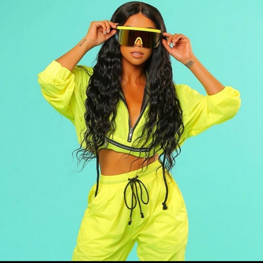 Liane V collection shades neon yellow sunglasses